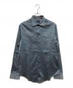 GIORGIO ARMANIジョルジョアルマーニ）の古着「ストライプシルクシャツ」｜ブルー