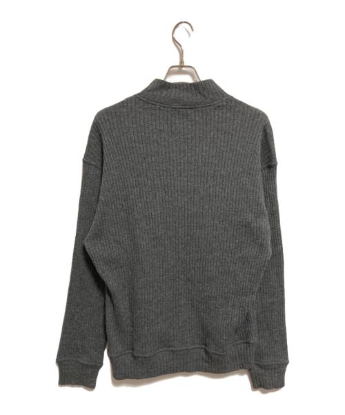GIORGIO ARMANI（ジョルジオアルマーニ）GIORGIO ARMANI (ジョルジオアルマーニ) ハーフジップニット グレー サイズ:Mの古着・服飾アイテム