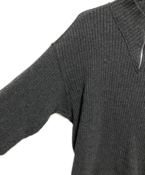 GIORGIO ARMANI（ジョルジオアルマーニ）GIORGIO ARMANI (ジョルジオアルマーニ) ハーフジップニット グレー サイズ:Mの古着・服飾アイテム