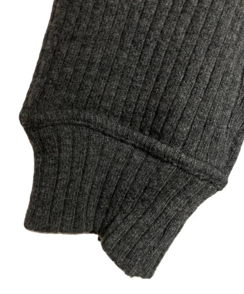 GIORGIO ARMANI（ジョルジオアルマーニ）GIORGIO ARMANI (ジョルジオアルマーニ) ハーフジップニット グレー サイズ:Mの古着・服飾アイテム