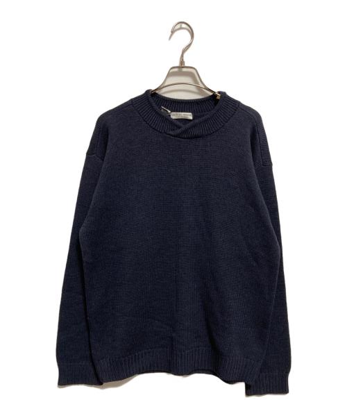 GIORGIO ARMANI LE COLLEZIONI（ジョルジオアルマーニ）GIORGIO ARMANI LE COLLEZIONI (ジョルジオアルマーニ) ウールニット ネイビー サイズ:Mの古着・服飾アイテム