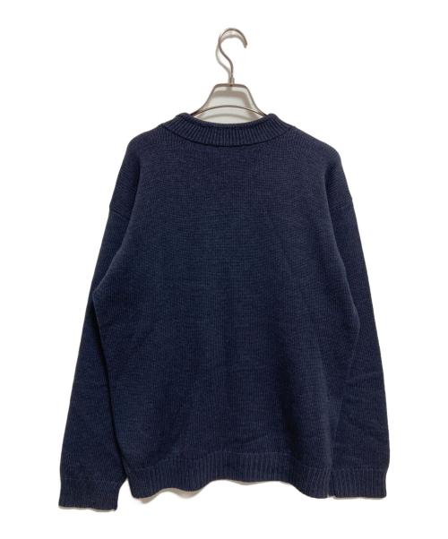 GIORGIO ARMANI LE COLLEZIONI（ジョルジオアルマーニ）GIORGIO ARMANI LE COLLEZIONI (ジョルジオアルマーニ) ウールニット ネイビー サイズ:Mの古着・服飾アイテム