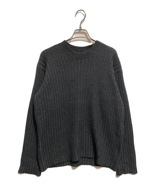 GIORGIO ARMANI（ジョルジオアルマーニ）GIORGIO ARMANI (ジョルジオアルマーニ) カシミヤブレンドニット グレー サイズ:52の古着・服飾アイテム