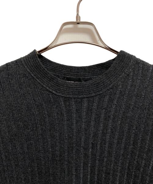 GIORGIO ARMANI（ジョルジオアルマーニ）GIORGIO ARMANI (ジョルジオアルマーニ) カシミヤブレンドニット グレー サイズ:52の古着・服飾アイテム