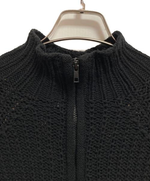 GIORGIO ARMANI LE COLLEZIONI（ジョルジオアルマーニ）GIORGIO ARMANI LE COLLEZIONI (ジョルジオアルマーニ) ハーフジップニット ブラック サイズ:48の古着・服飾アイテム