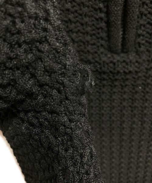 GIORGIO ARMANI LE COLLEZIONI（ジョルジオアルマーニ）GIORGIO ARMANI LE COLLEZIONI (ジョルジオアルマーニ) ハーフジップニット ブラック サイズ:48の古着・服飾アイテム