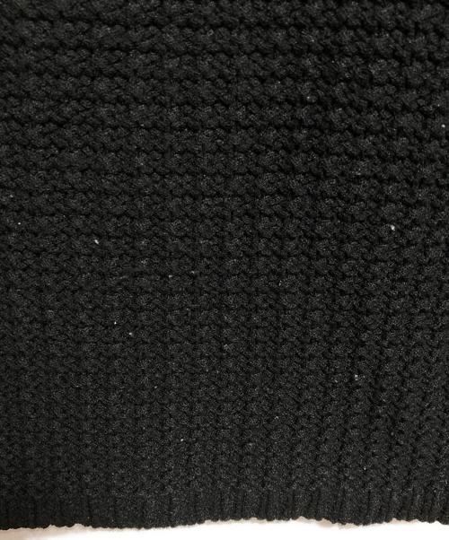 GIORGIO ARMANI LE COLLEZIONI（ジョルジオアルマーニ）GIORGIO ARMANI LE COLLEZIONI (ジョルジオアルマーニ) ハーフジップニット ブラック サイズ:48の古着・服飾アイテム