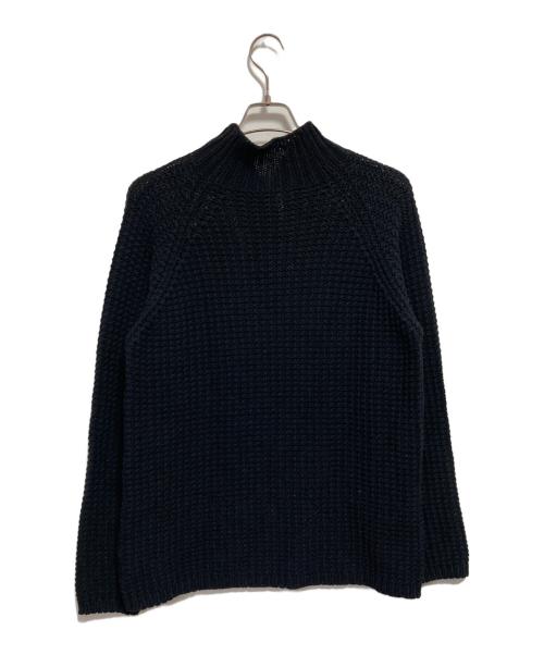 GIORGIO ARMANI LE COLLEZIONI（ジョルジオアルマーニ）GIORGIO ARMANI LE COLLEZIONI (ジョルジオアルマーニ) ハーフジップニット ブラック サイズ:48の古着・服飾アイテム