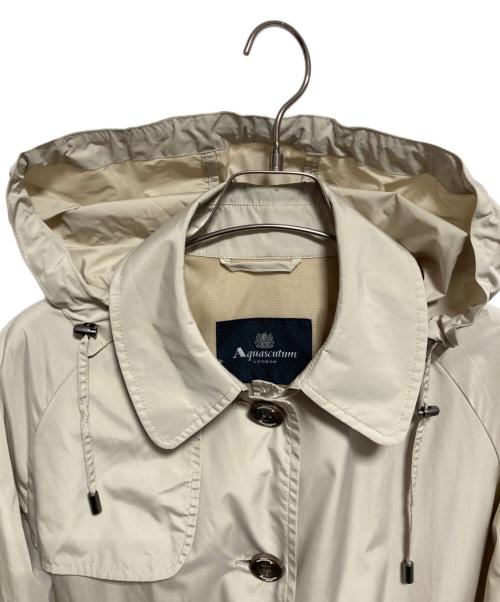 Aquascutum（アクアスキュータム）Aquascutum (アクアスキュータム) ステンカラーコートレインコート ベージュ サイズ:Ｍの古着・服飾アイテム