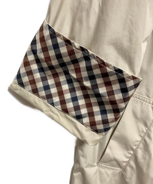 Aquascutum（アクアスキュータム）Aquascutum (アクアスキュータム) ステンカラーコートレインコート ベージュ サイズ:Ｍの古着・服飾アイテム