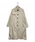 Aquascutum（アクアスキュータム）の古着「ステンカラーコートレインコート」｜ベージュ