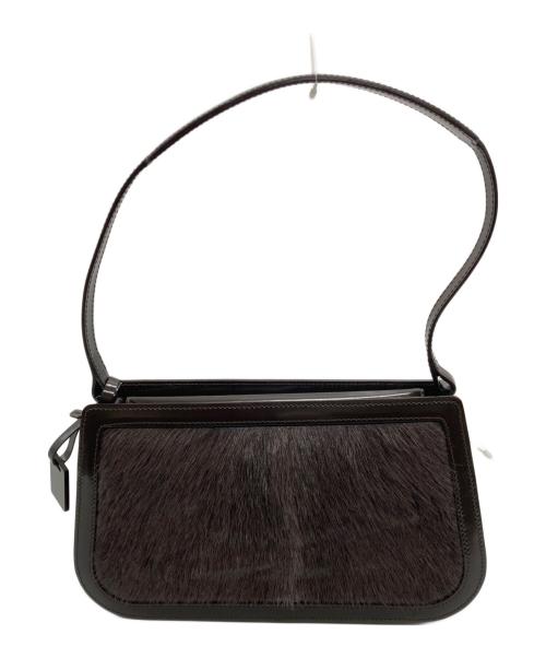 CELINE（セリーヌ）CELINE (セリーヌ) ハラコハンドバッグ ブラウンの古着・服飾アイテム