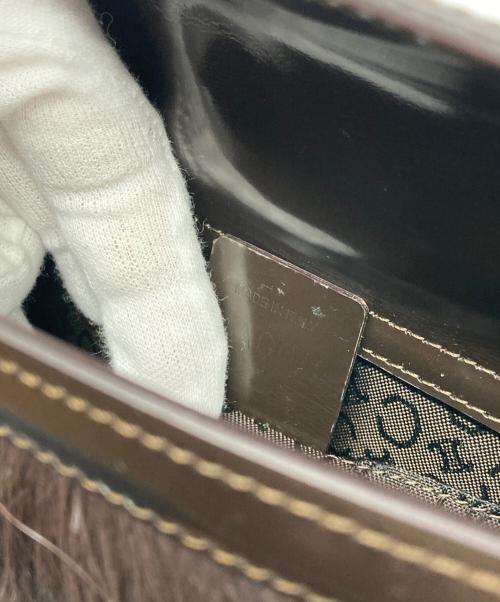 CELINE（セリーヌ）CELINE (セリーヌ) ハラコハンドバッグ ブラウンの古着・服飾アイテム