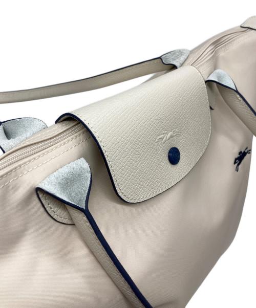 LONGCHAMP（ロンシャン）LONGCHAMP (ロンシャン) ル プリアージュ トートバッグ アイボリーの古着・服飾アイテム