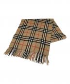 Burberry'sバーバリーズ）の古着「ノバチェックマフラー」｜ベージュ