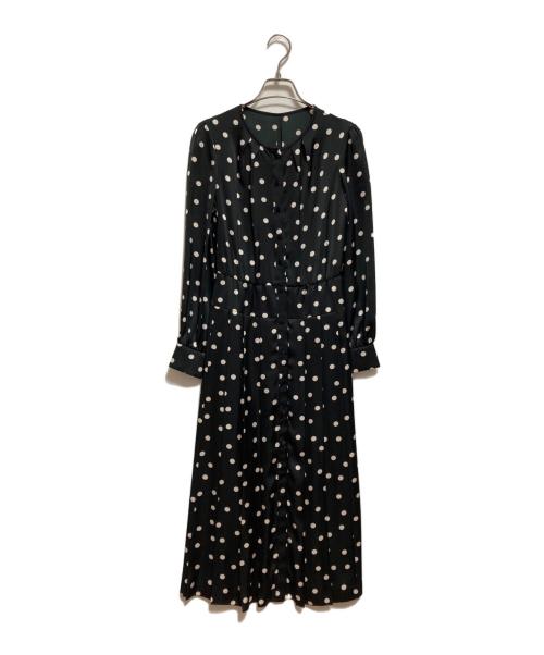 ANAYI（アナイ）ANAYI (アナイ) ドット柄シャツワンピース ブラック サイズ:36の古着・服飾アイテム