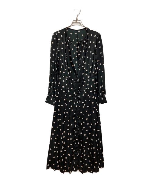 ANAYI（アナイ）ANAYI (アナイ) ドット柄シャツワンピース ブラック サイズ:36の古着・服飾アイテム