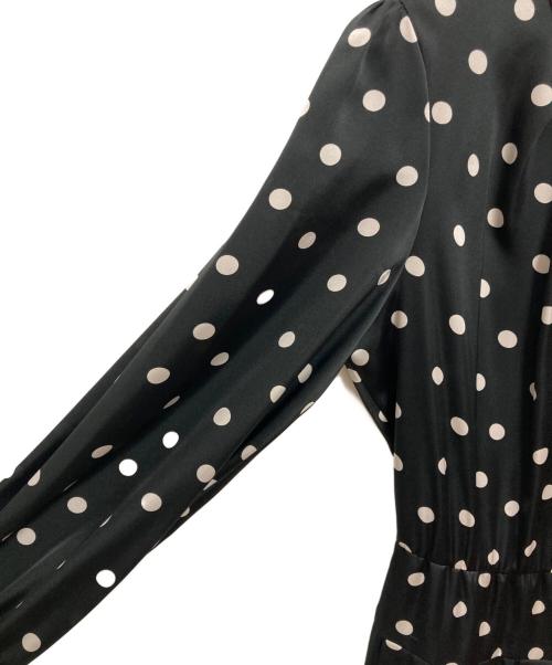 ANAYI（アナイ）ANAYI (アナイ) ドット柄シャツワンピース ブラック サイズ:36の古着・服飾アイテム