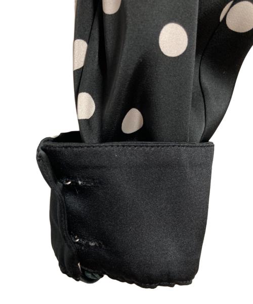 ANAYI（アナイ）ANAYI (アナイ) ドット柄シャツワンピース ブラック サイズ:36の古着・服飾アイテム