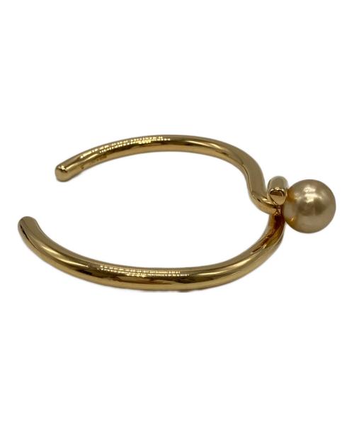 CELINE（セリーヌ）CELINE (セリーヌ) ノット パール バングル ゴールドの古着・服飾アイテム