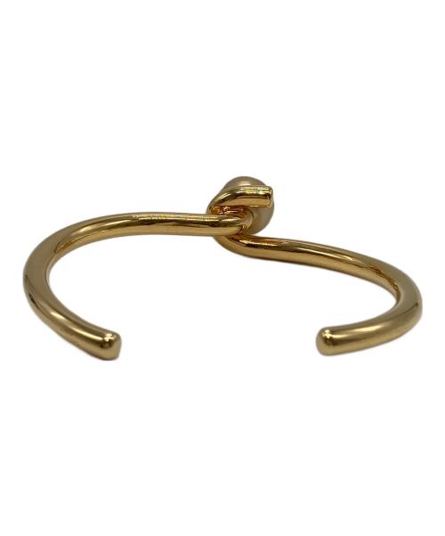CELINE（セリーヌ）CELINE (セリーヌ) ノット パール バングル ゴールドの古着・服飾アイテム