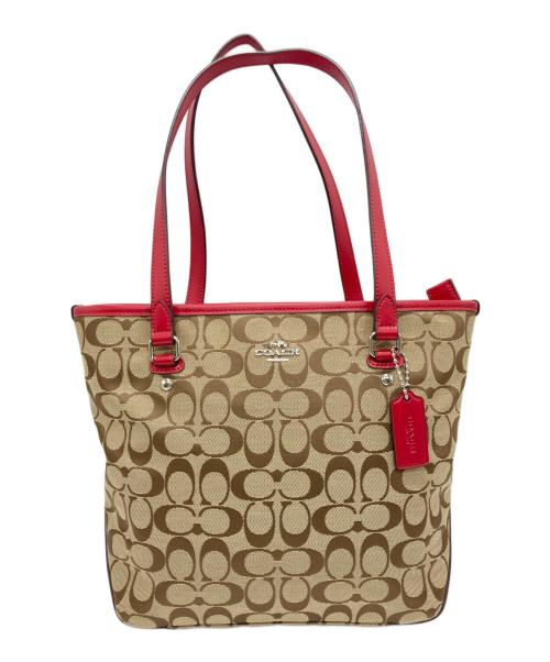 COACH（コーチ）COACH (コーチ) トートバッグ ベージュの古着・服飾アイテム