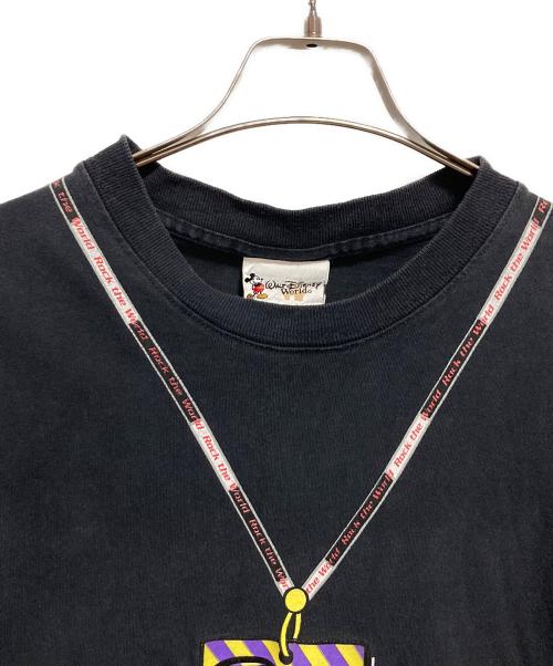 DISNEY（ディズニー）DISNEY (ディズニー) Rock The WorldプリントTシャツ ブラック サイズ:不明の古着・服飾アイテム