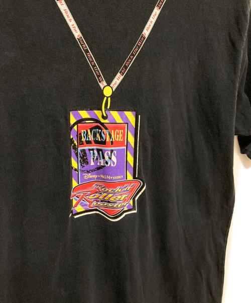 DISNEY（ディズニー）DISNEY (ディズニー) Rock The WorldプリントTシャツ ブラック サイズ:不明の古着・服飾アイテム