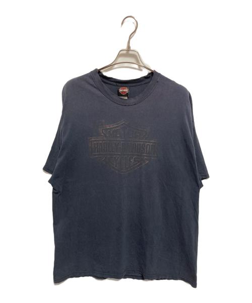 HARLEY-DAVIDSON（ハーレーダビッドソン）HARLEY-DAVIDSON (ハーレーダビッドソン) プリントTシャツ ネイビー サイズ:2XLの古着・服飾アイテム