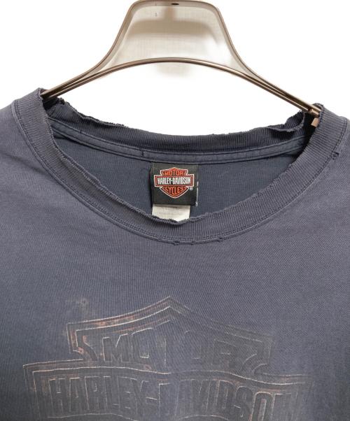 HARLEY-DAVIDSON（ハーレーダビッドソン）HARLEY-DAVIDSON (ハーレーダビッドソン) プリントTシャツ ネイビー サイズ:2XLの古着・服飾アイテム
