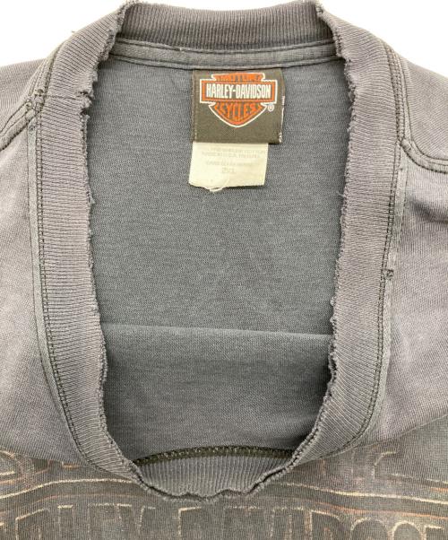 HARLEY-DAVIDSON（ハーレーダビッドソン）HARLEY-DAVIDSON (ハーレーダビッドソン) プリントTシャツ ネイビー サイズ:2XLの古着・服飾アイテム