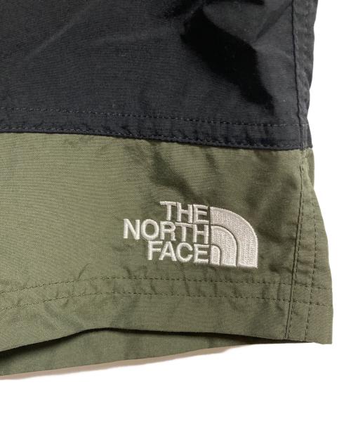 THE NORTH FACE（ザ ノース フェイス）THE NORTH FACE (ザ ノース フェイス) Nuptse Short ブラック×グリーン サイズ:Lの古着・服飾アイテム