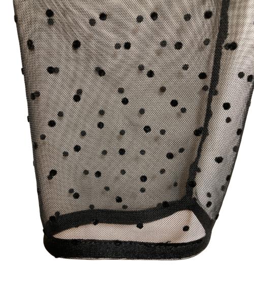 CLANE（クラネ）CLANE (クラネ) SHEER DRAPE BODYSUITS ブラック サイズ:1の古着・服飾アイテム