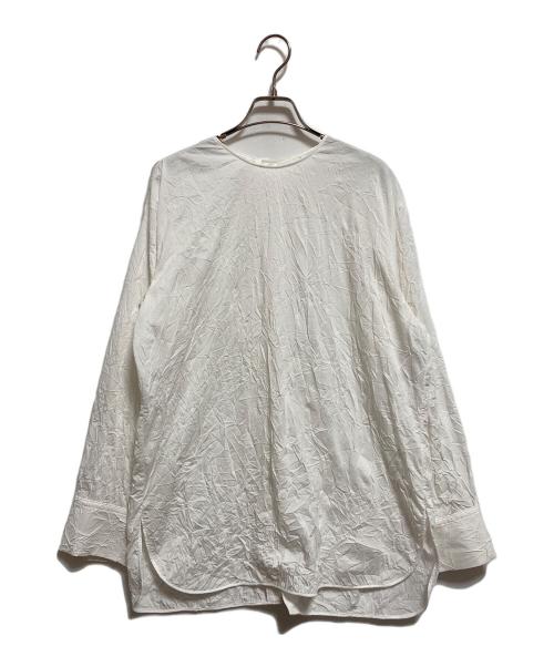 BEIGE（ベイジ）BEIGE (ベイジ) ASTILBE コットンジャージークルーネックブラウス ホワイト サイズ:4の古着・服飾アイテム