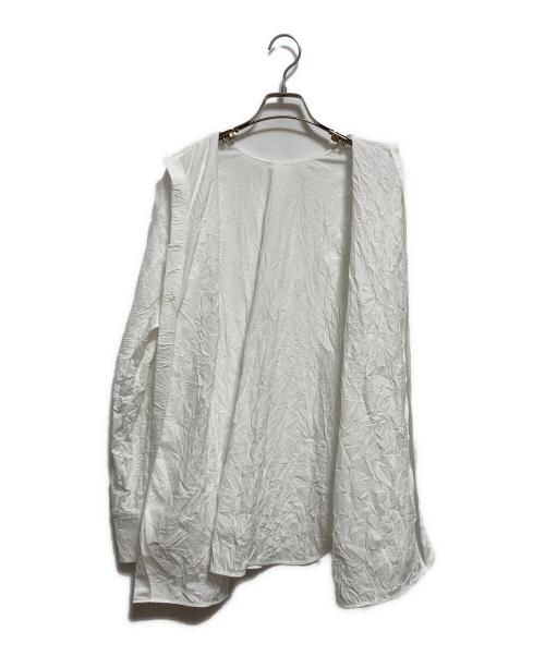 BEIGE（ベイジ）BEIGE (ベイジ) ASTILBE コットンジャージークルーネックブラウス ホワイト サイズ:4の古着・服飾アイテム