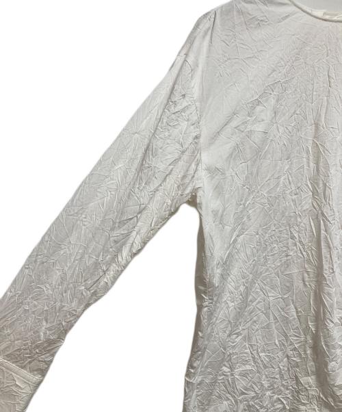 BEIGE（ベイジ）BEIGE (ベイジ) ASTILBE コットンジャージークルーネックブラウス ホワイト サイズ:4の古着・服飾アイテム