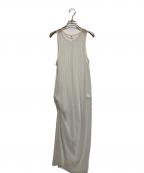 TanC TOKYOタンク トウキョウ）の古着「SPARKLING TULLE STRIPE ドレス」｜ベージュ