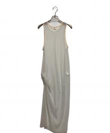 TanC TOKYO（タンク トウキョウ）の古着「SPARKLING TULLE STRIPE ドレス」｜ベージュ