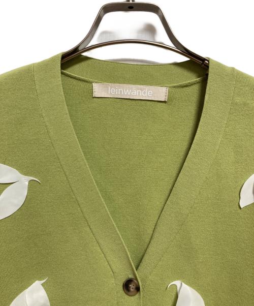LEINWANDE（ラインヴァンド）LEINWANDE (ラインヴァンド) Sprout Knitted Cardigan グリーン サイズ:FREEの古着・服飾アイテム