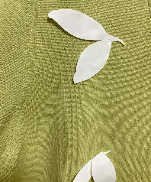 LEINWANDE（ラインヴァンド）LEINWANDE (ラインヴァンド) Sprout Knitted Cardigan グリーン サイズ:FREEの古着・服飾アイテム