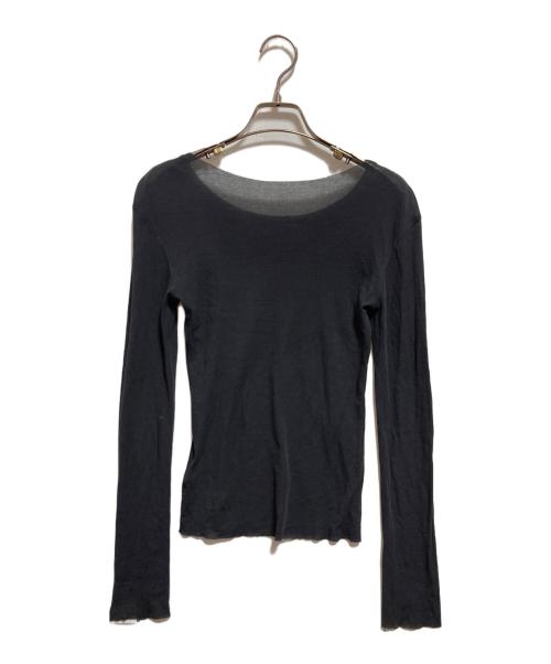 Little suzie（リトルスージー）Little suzie (リトルスージー) Sheer Top グレー サイズ:FREEの古着・服飾アイテム