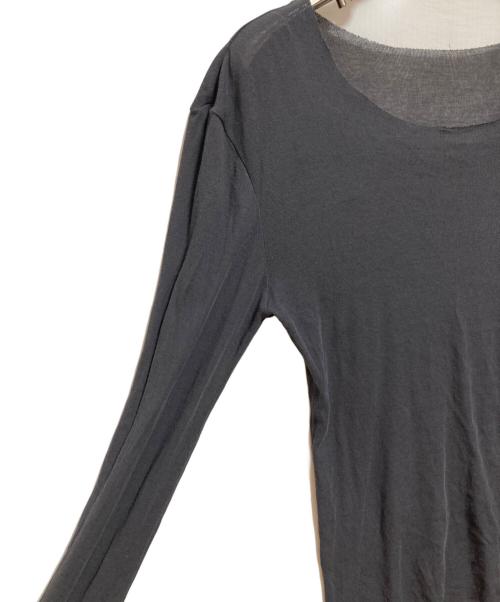 Little suzie（リトルスージー）Little suzie (リトルスージー) Sheer Top グレー サイズ:FREEの古着・服飾アイテム