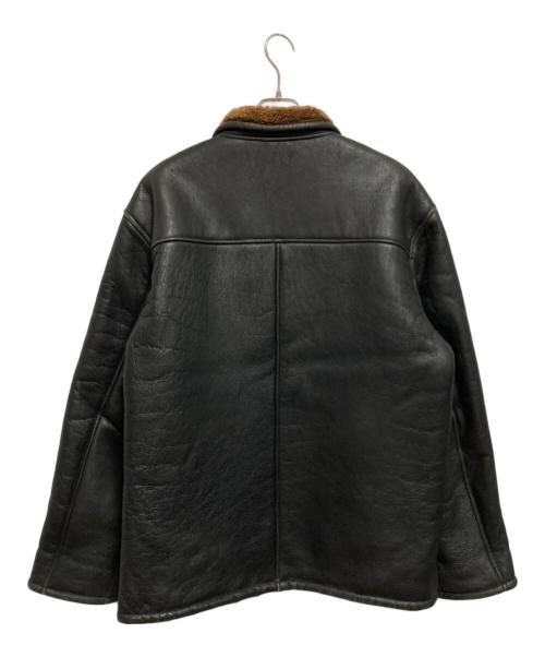 PERRY ELLIS（ペリーエリス）PERRY ELLIS (ペリーエリス) ムートンジャケット ブラック サイズ:Lの古着・服飾アイテム