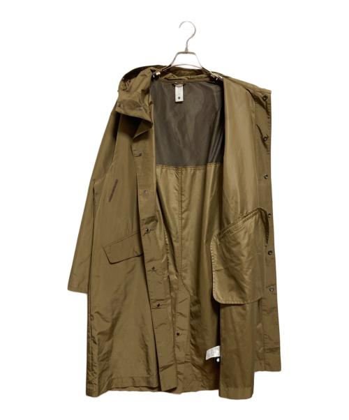 DESCENTE PAUSE（デサントポーズ）DESCENTE PAUSE (デサントポーズ) HOODED OVER COAT ベージュ サイズ:Lの古着・服飾アイテム