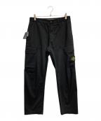 STONE ISLANDストーンアイランド）の古着「Organic Cotton Satin Stretch ストレッチカーゴパンツ」｜ブラック