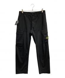 STONE ISLAND（ストーンアイランド）の古着「Organic Cotton Satin Stretch ストレッチカーゴパンツ」｜ブラック