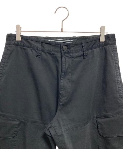 STONE ISLAND（ストーンアイランド）STONE ISLAND (ストーンアイランド) Organic Cotton Satin Stretch ストレッチカーゴパンツ ブラック サイズ:31の古着・服飾アイテム