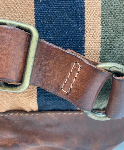 campomaggi（カンポマッジ）campomaggi (カンポマッジ) ストライプキャンバストートバッグ ベージュの古着・服飾アイテム