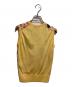 DOLCE & GABBANA (ドルチェ＆ガッバーナ) シルク切替ノースリーブニット イエロー サイズ:36：17000円