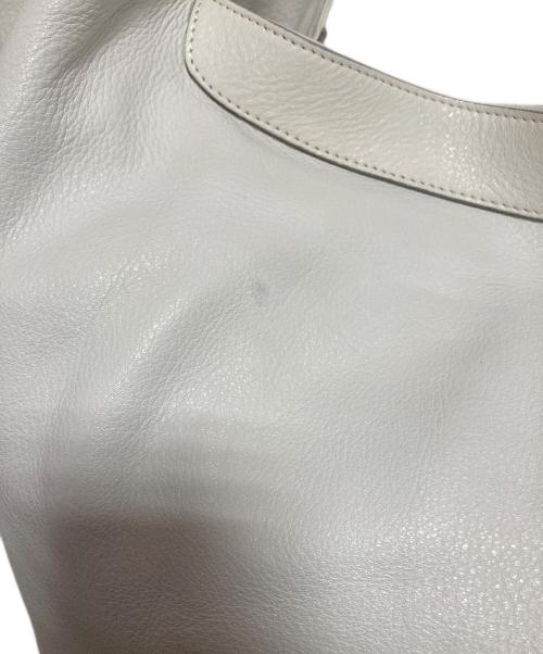 JIL SANDER（ジルサンダー）JIL SANDER (ジルサンダー) バスケットショルダートートバッグ ホワイトの古着・服飾アイテム